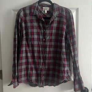 JCrew boy cut flannel. Sz 8.